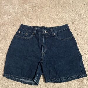 Levi's Dark Wash Denim Shorts